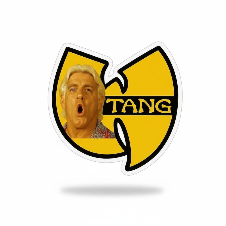 Rick Flair Wu-Tang Clan Parody Decal: Funny Hip Hop Sticker or Magnet image 1