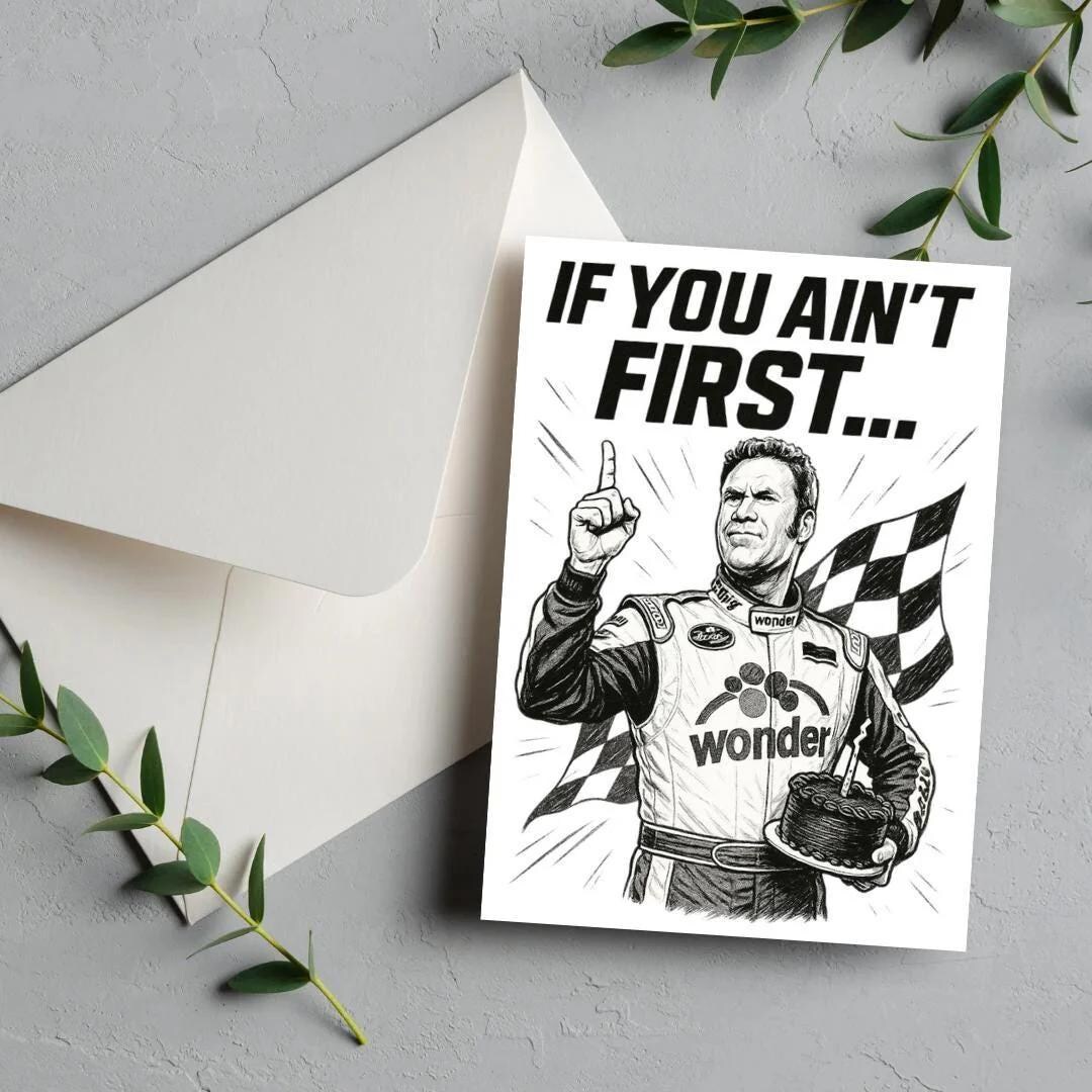 Congratulations Ricky Bobby Ricky Bobby Birthday Card: Talladega Nights Racing Humor - Etsy
