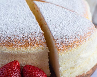 Bestes Rezept, japanischer Baumwoll-Käsekuchen |  Druckbares Kuchenrezept | PDF herunterladen