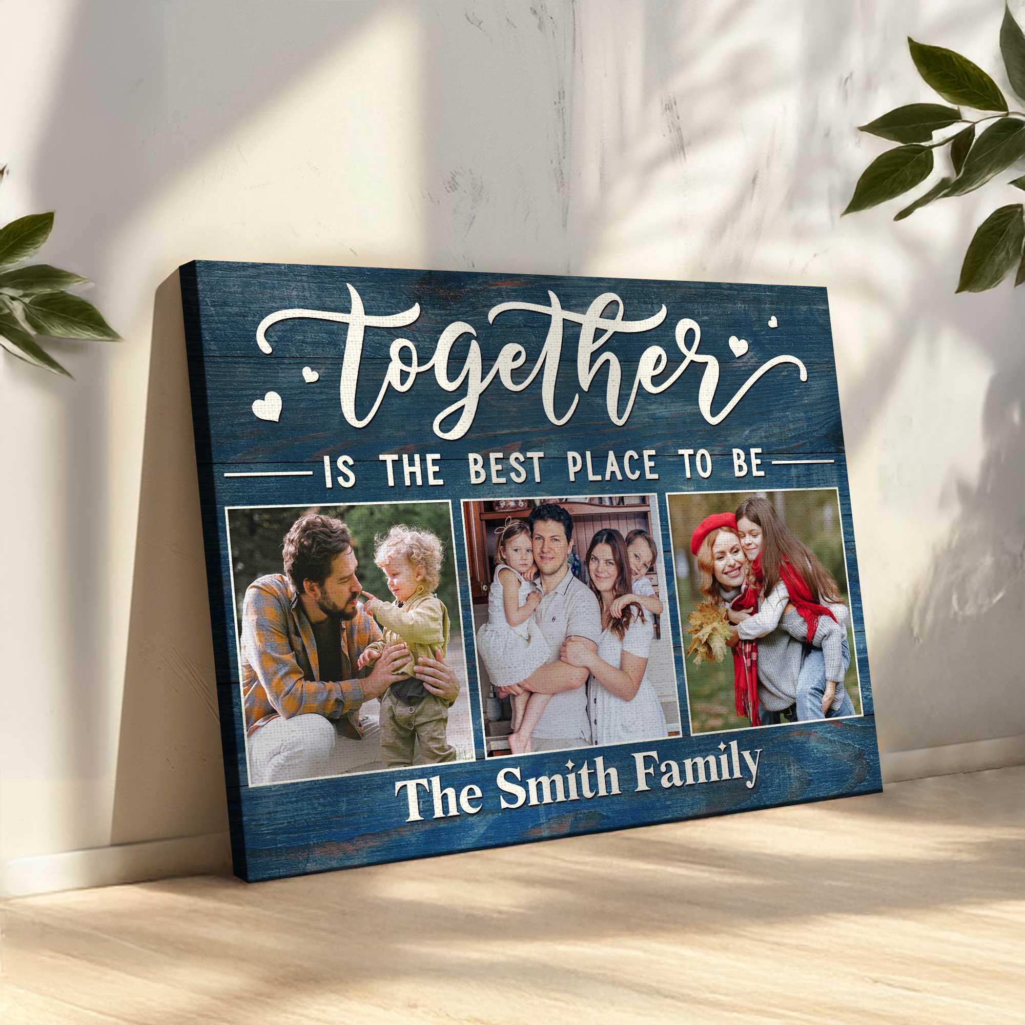 Custom Family Photo Collage Canvas: Personalized Housewarming Gift - Etsy