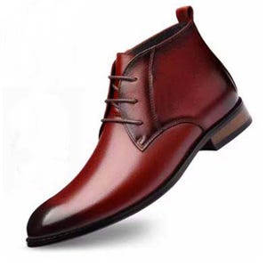 Handmade Burgundy Color Original Calf Leather Stylish Lace Up Chukka Boots For Men&#39;s
