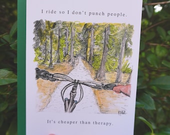 Funny Cycling Card