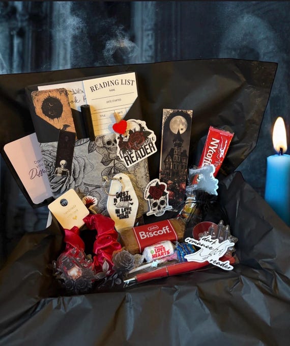 Dark Romance Book Box: Gothic Dark Blind Date Gift Set