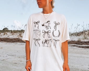 Comfort Colors® Horse Girl Era Shirt, Horse Lover Gift, Western Cowgirl Shirt, Horse Riding Shirt, Country Girl Cowgirl Gift, Equestrian Tee