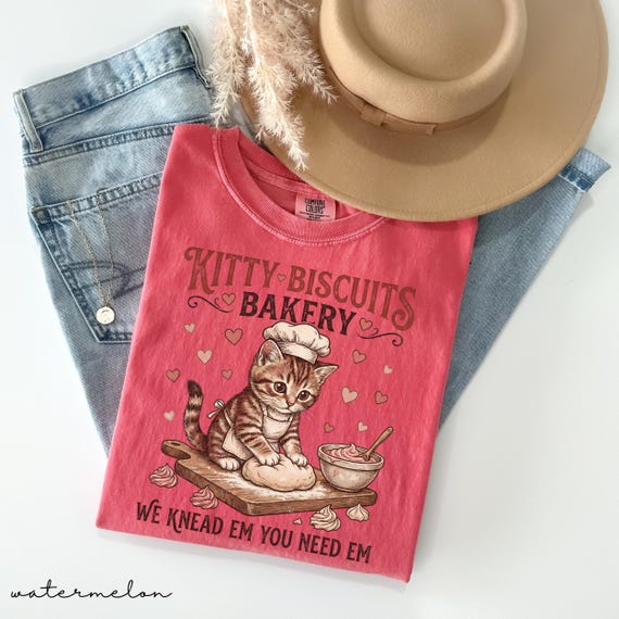 Comfort Colors Cat Shirt Funny Cat Shirt Sourdough Shirt Cat Meme Shirt Cat T Shirt Biscuit Shirt Bakery Tee Kitty Lover Gift Tee