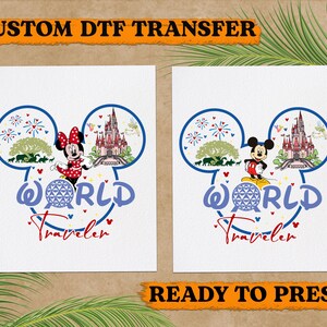 Disney Castle Dtf Transfers, Disney Castle Ready To Press, Disney Water Color Castle Heat Press, Disney Minnie Castle Iron On Transfer