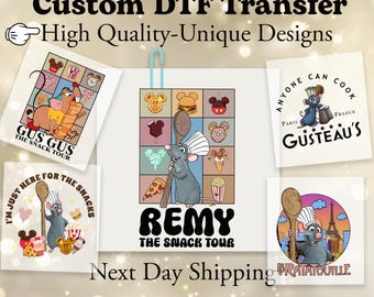 Gus Gus Dtf, Disney Mickey Head Remy DTF, Ratatouille DTF, Remy Ratatouille DTF Transfer, Ratatouille Ready To Press, Remy Ratatouille Shirt