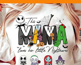 Spooky Mama Halloween Dtf Transfer, Nightmare Design Dtf, Halloween DTF, Halloween DTF Transfer