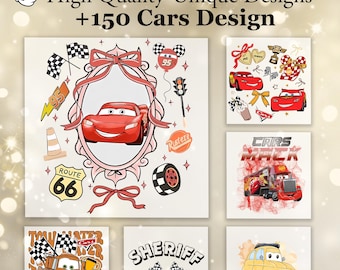 Cars Coquette Ready to press,Cars Heat Transfers, Radiator Springs DTF,Disney DTF Transfer, Cars Transfer, Lightning McQueen and Friends DTF