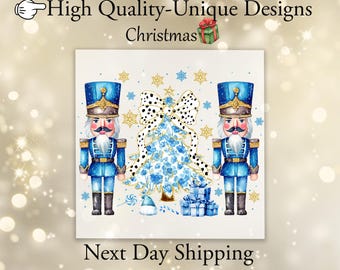 Watercolor Nutcracker DTF Transfer, Trendy Christmas DTF, Ready to Press, Heat Transfer