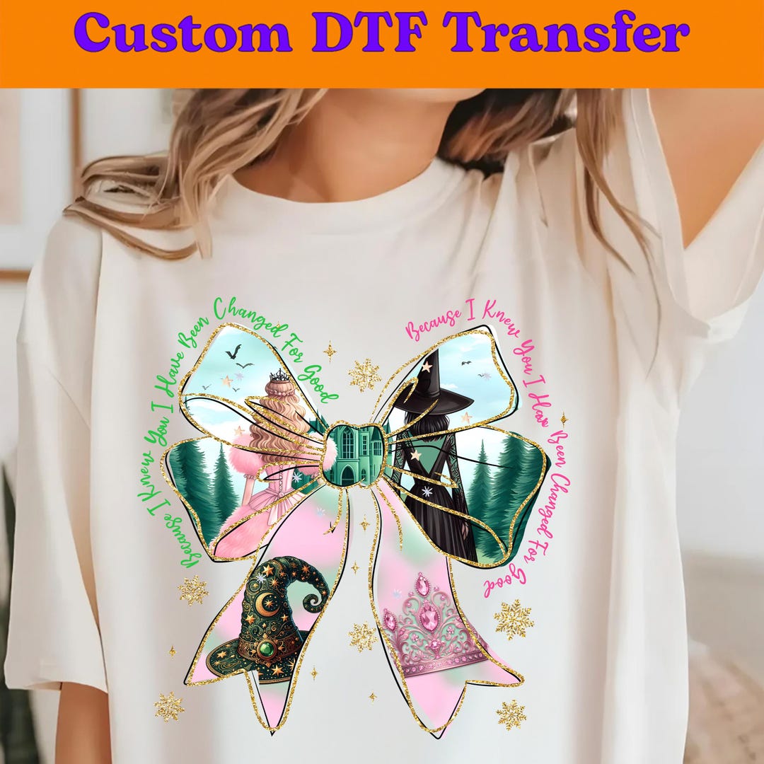 The Wicked Wizard DTF Transfer Ready to Press for T Shirt, Changed for ...