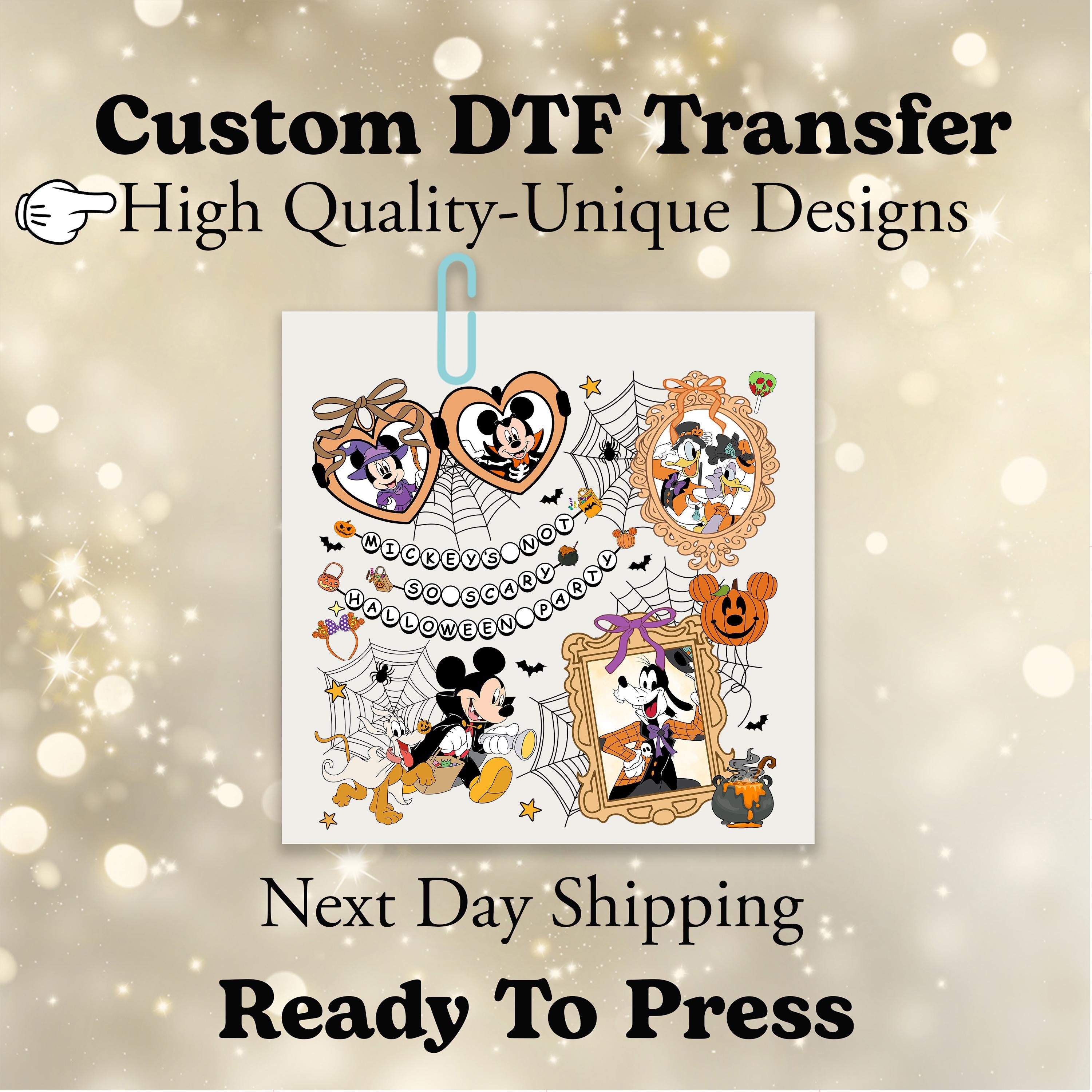 Disney Mickey And Friends Halloween DTF, Mickey Halloween Ready To Press, Mickey Mouse DTF Transfer, Disney Dtf, Mickey Mouse Halloween Dtf
