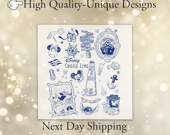 Disney Sketch Cruise Dtf Transfer, 2026 Disney Cruise Dtf, Sketch Cruise Ready To Press, Disney Custom Cruise Dtf, Coquette Cruise Dtf