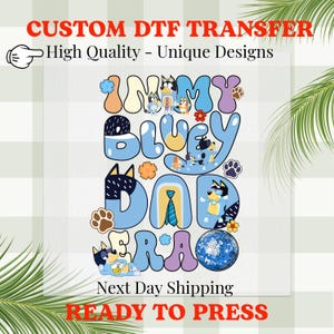 In My Blue Era Transfer, Disney Ready To Press, Disney Heat Transfer, Most Magical Place DTF, Disneyland DTF Transfer