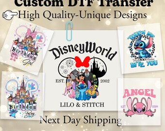 Disney Stitch Family Vacation Dtf, Disney Stitch Dtf, Stitch Disneyworld Shirt Dtf, Disney Castle Ready To Press, Magic Kingdom Heat Press