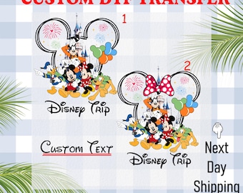 Custom Disney 2025 DTF Transfer, Disneyland Matching Family Ready To Press,Disney Family DTF Print,Heat Press,Iron On Transfer,Dtf Transfers