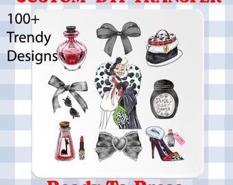 Disney Villains Maleficent DTF Transfer, Disney Villains The Evil Shirt, Disney Evil Queens DTF, Girls Trip Dtf, Evil Queen Matching Dtf