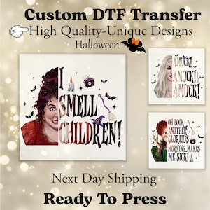 Halloween Witch Movie DTF transfer, sublimation transfer, ready to press heat transfer, halloween movie shirt design