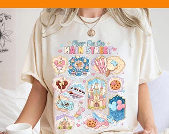 Meet Me On Main Street Dtf, Main Street Theme Park Dtf, Disney Family Trip Matching 2026 Dtf, Magic Kingdom Dtf, Family Trip Matching Dtf