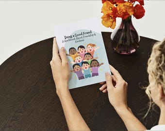 Vänskaps- och vänlighetsarbetsbok för barn (6–9 år) – social-emotionell inlärning i PDF-format