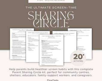 Workshopkit voor de kring voor ouders delen | Schermtijdreductie (afdrukbare pdf)