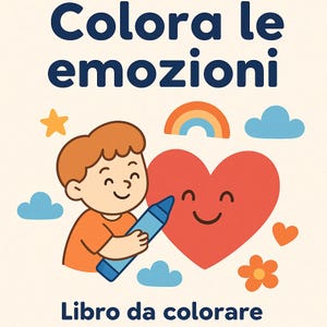 digital coloring book for kids – color emotions
