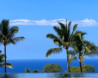 Infinity Blue #2, Big Island, Hawaii — Museum-Grade Metal Print