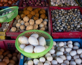 Market Eggs, Hoi An – Museum-Grade Metal Print