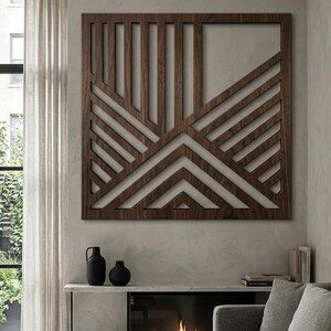Träväggpanel SVG-klippfil | Modern geometrisk laserkonst (digital nedladdning)