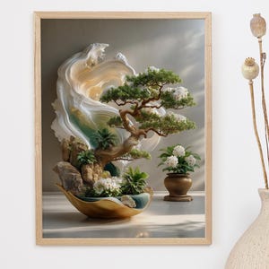 Blooming Bonsai Zen Art