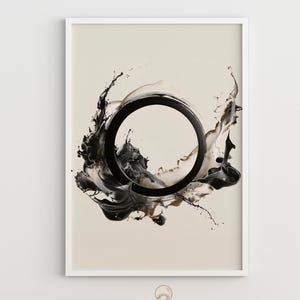 Zen Energy Burst Enso Art