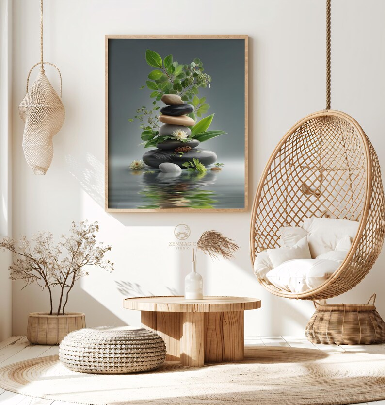 Zen Stones Botanical Art - Etsy