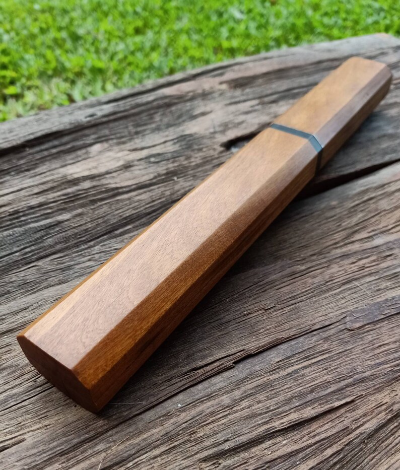 Handmade Japanese Style Knife Unique Knife Wooden Case Etsy