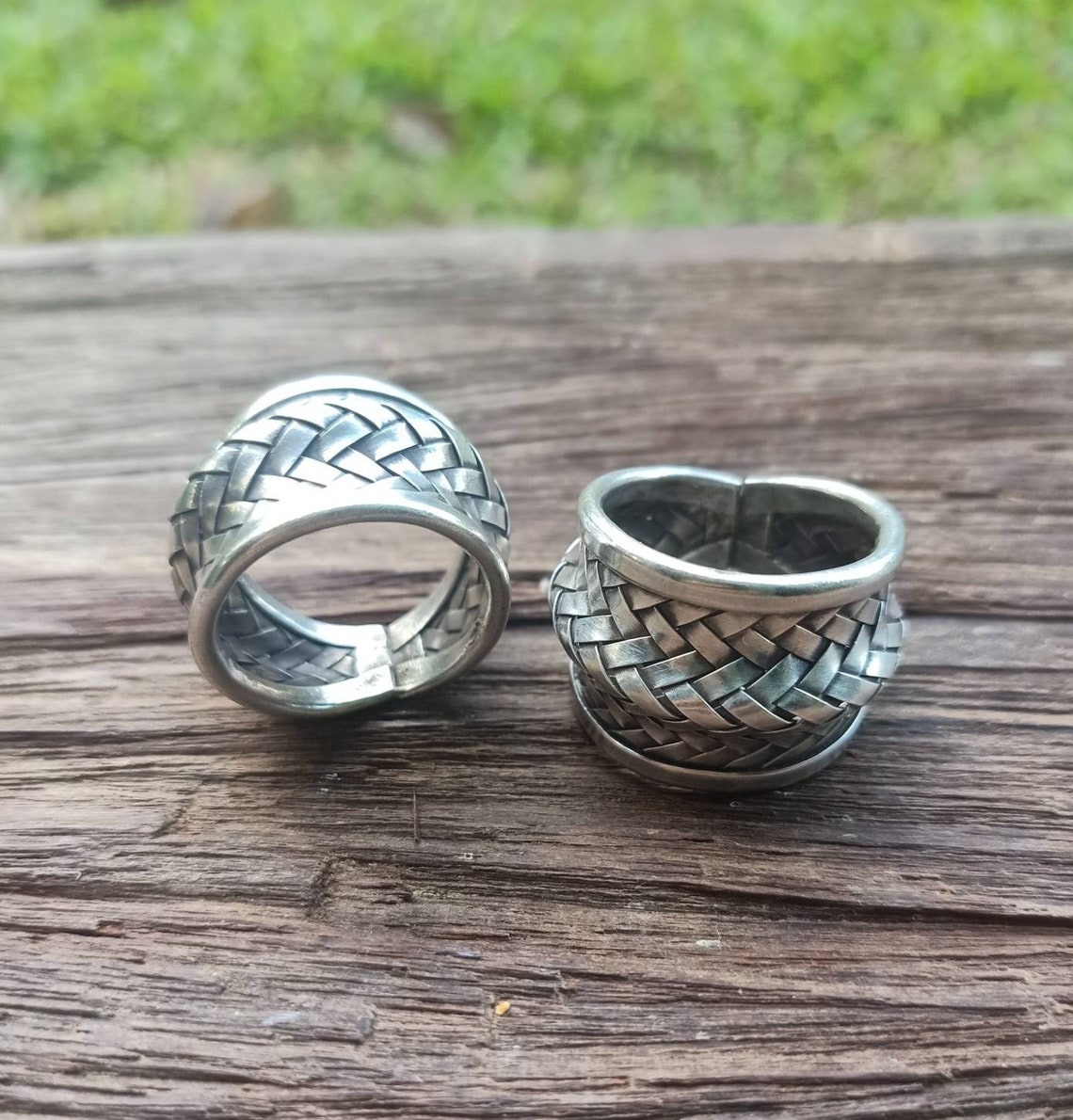 Handmade Sterling Silver Hill Tribe Statement Ring Ethnic Etsy