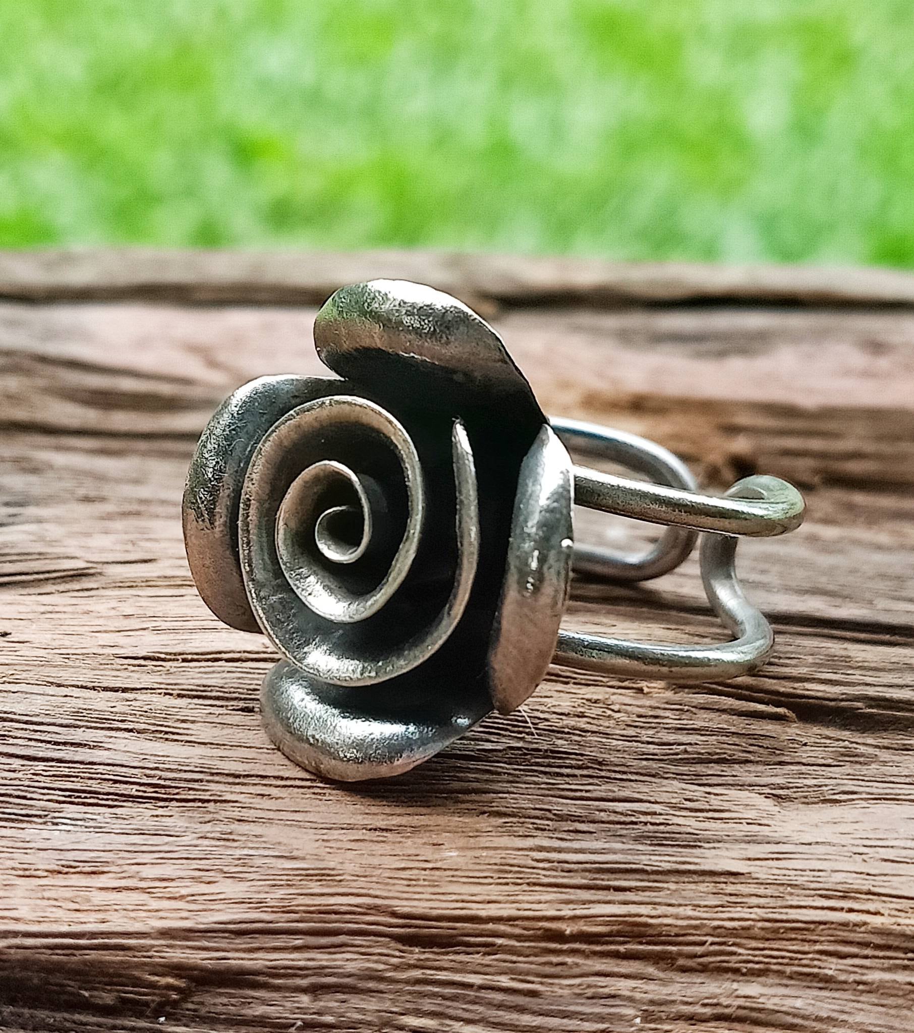 Sterling Silver Flower Novelty Ring Handmade Hill Tribe Etsy