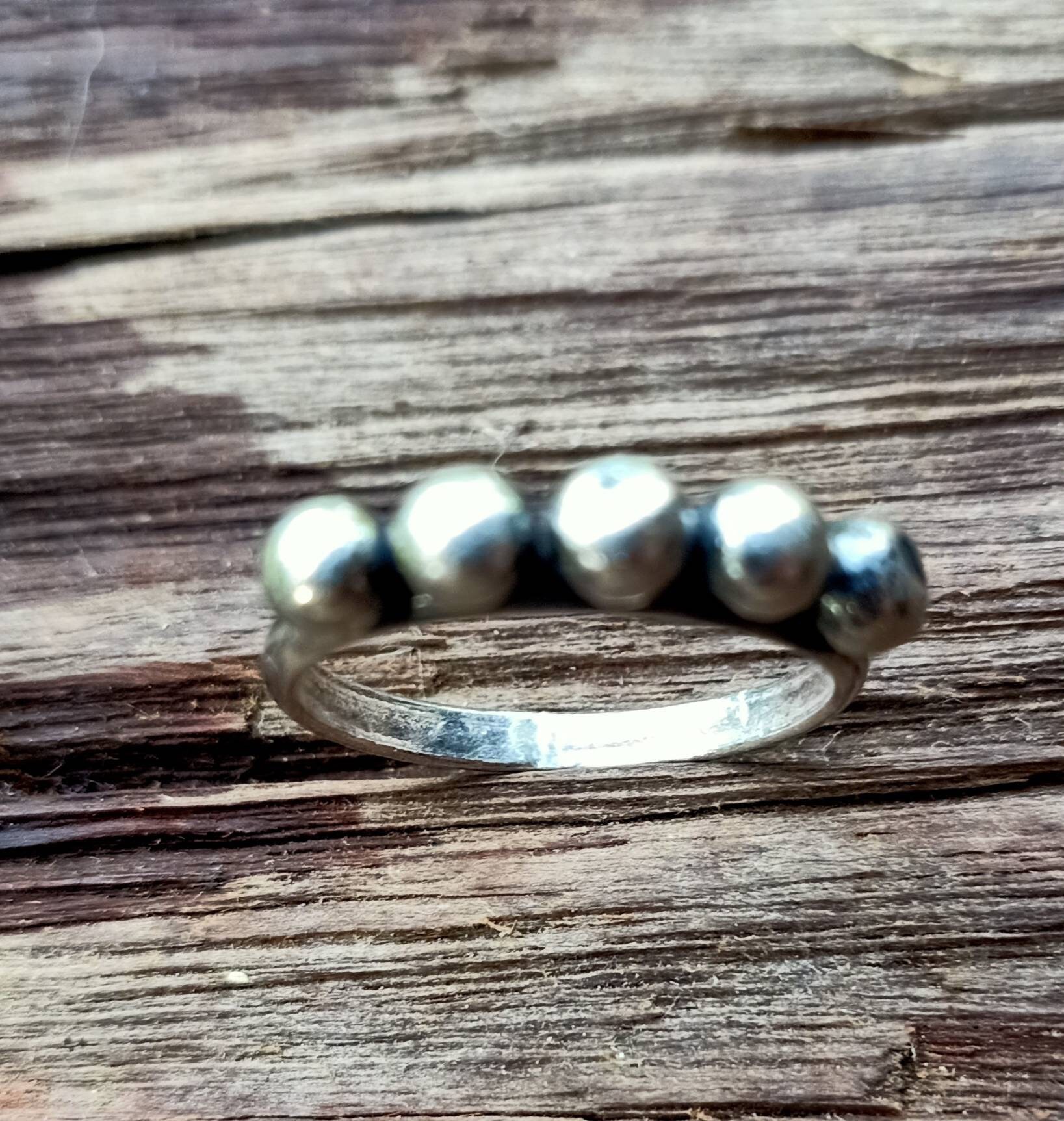 Handmade Sterling Silver Hill Tribe Studded Ring Traditional Etsy