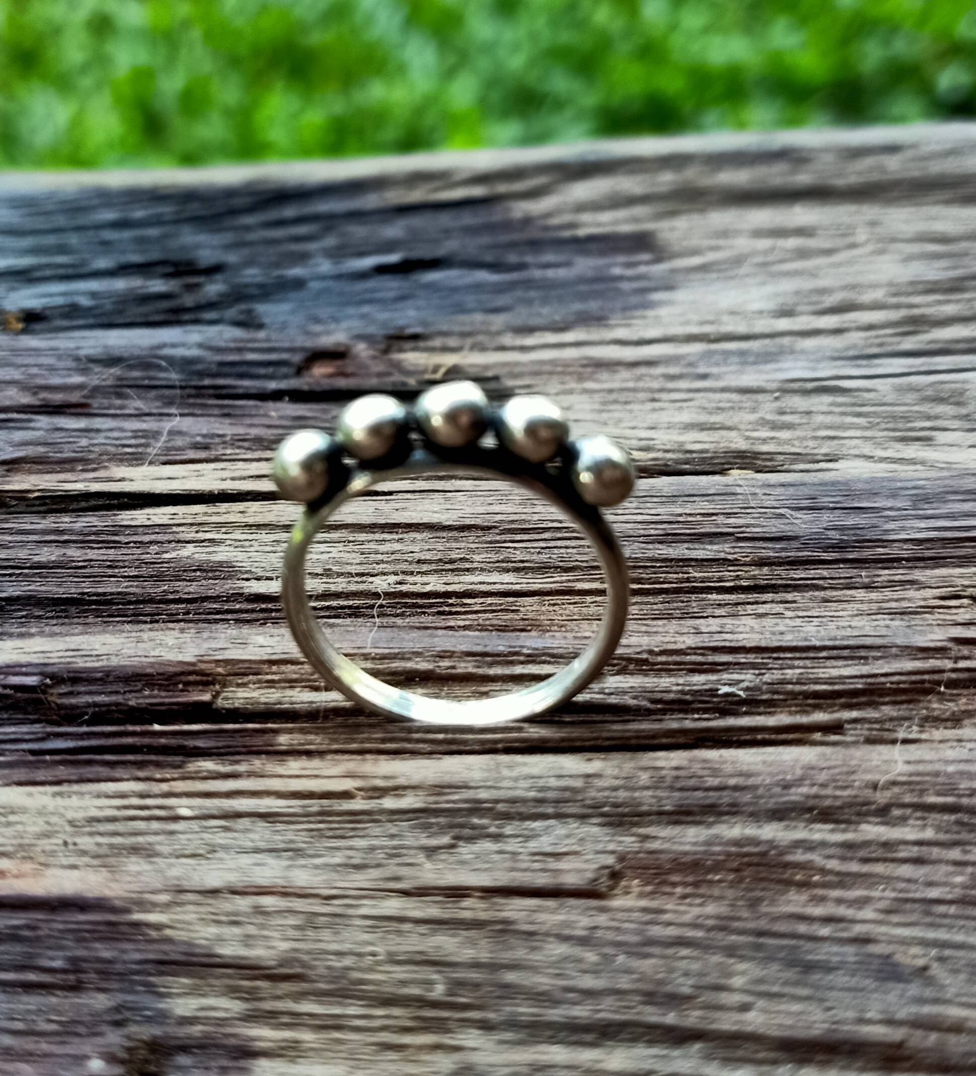 Handmade Sterling Silver Hill Tribe Studded Ring Traditional Etsy