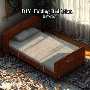 DIY Farmhouse Twin Bed Plan: Roll Out Woodworking Plans (PDF Download 84x36in
