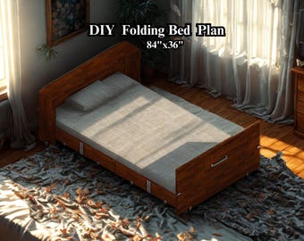 DIY Farmhouse Twin Bed Plan: Roll Out Woodworking Plans (PDF Download 84x36in