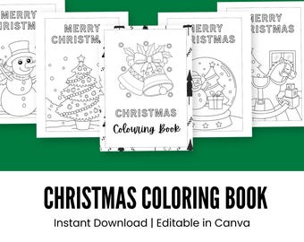 Christmas Coloring Book | Fun Holiday Printable Pages for Kids | Santa, Snowman & Festive Activities