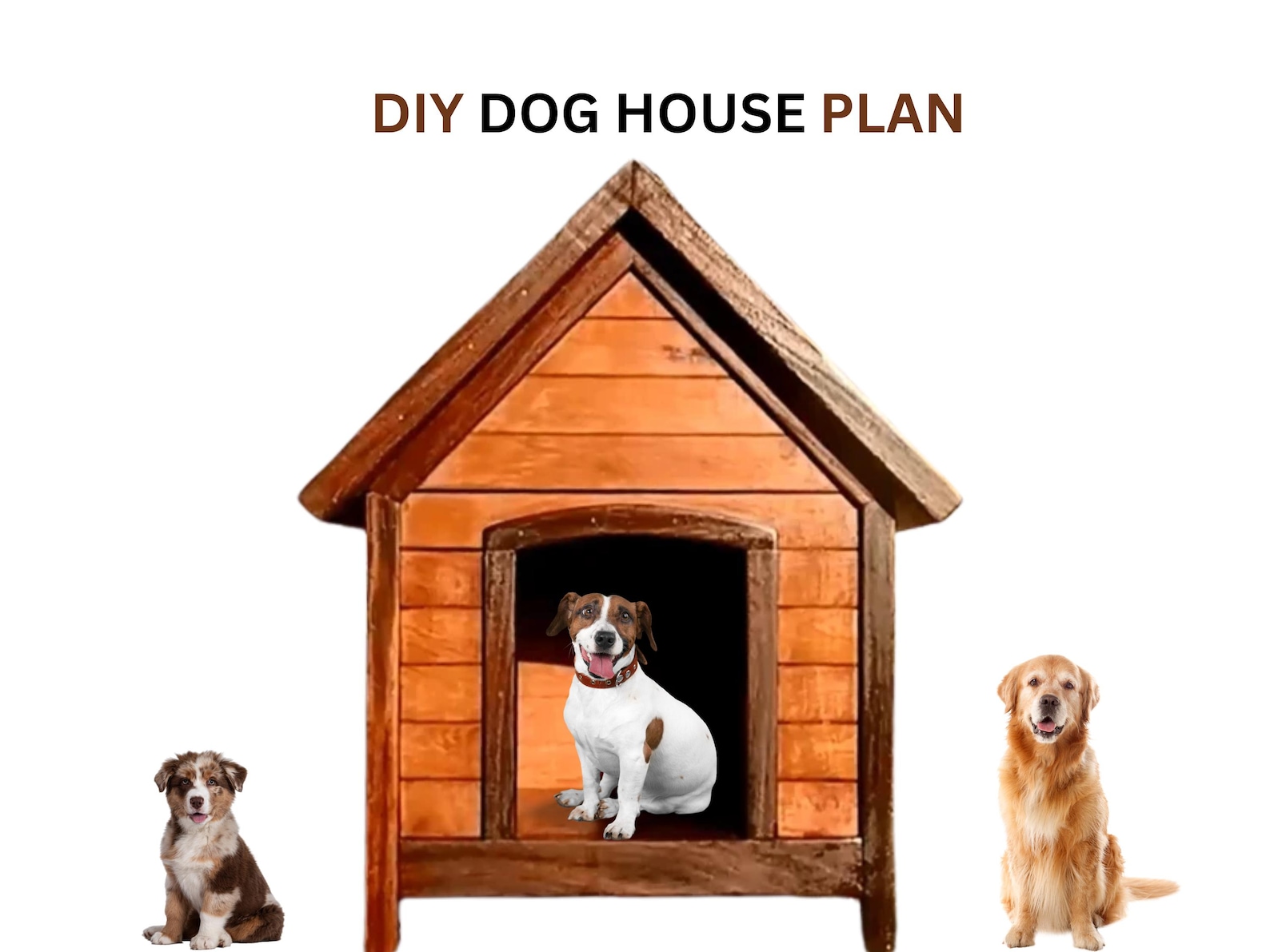 Dog Plan Library DIY Cottage Dog House Plan: Small-medium Pet Shelter (digital Download ...