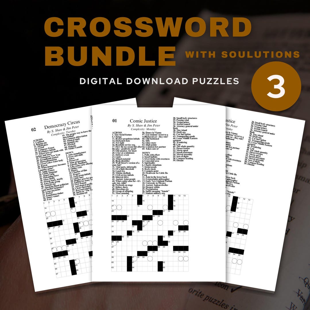 Printable Crossword Puzzles for Adults: Brain Teasers With Solutions