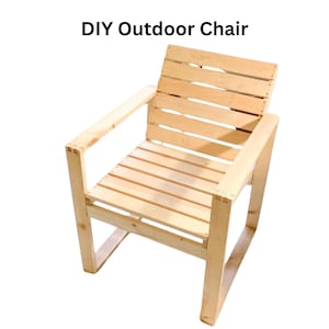 DIY Modern Cedar Outdoor Chair Plan: Step-by-Step Woodworking (PDF)