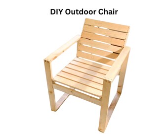 DIY Modern Cedar Outdoor Chair Plan: Step-by-Step Woodworking (PDF)