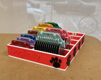Personalized Dog Grooming Blade Guard Holder (Wide Slots)