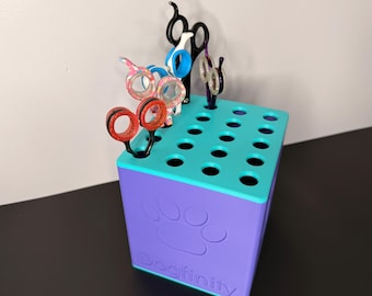 Personalized Dog Grooming Scissor Holder— Up to 20 pairs, organizer