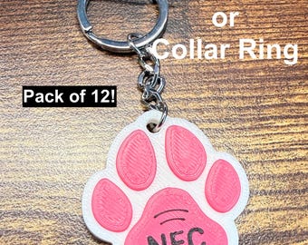 Personalized Keychain or Dog Tag. NFC | Pack of 12 | Easy to program