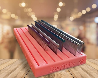 Personalized Dog Grooming Comb Holder | up to 7