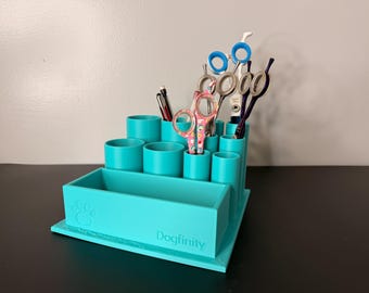 Personalized Dog Grooming Desk & Tool Organizer