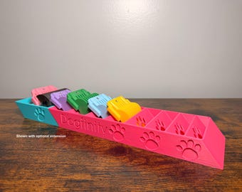 Personalized Dog Grooming Blade Guard Holder (Standard or Wide)| Clipper Guard Organizer Tool Rack